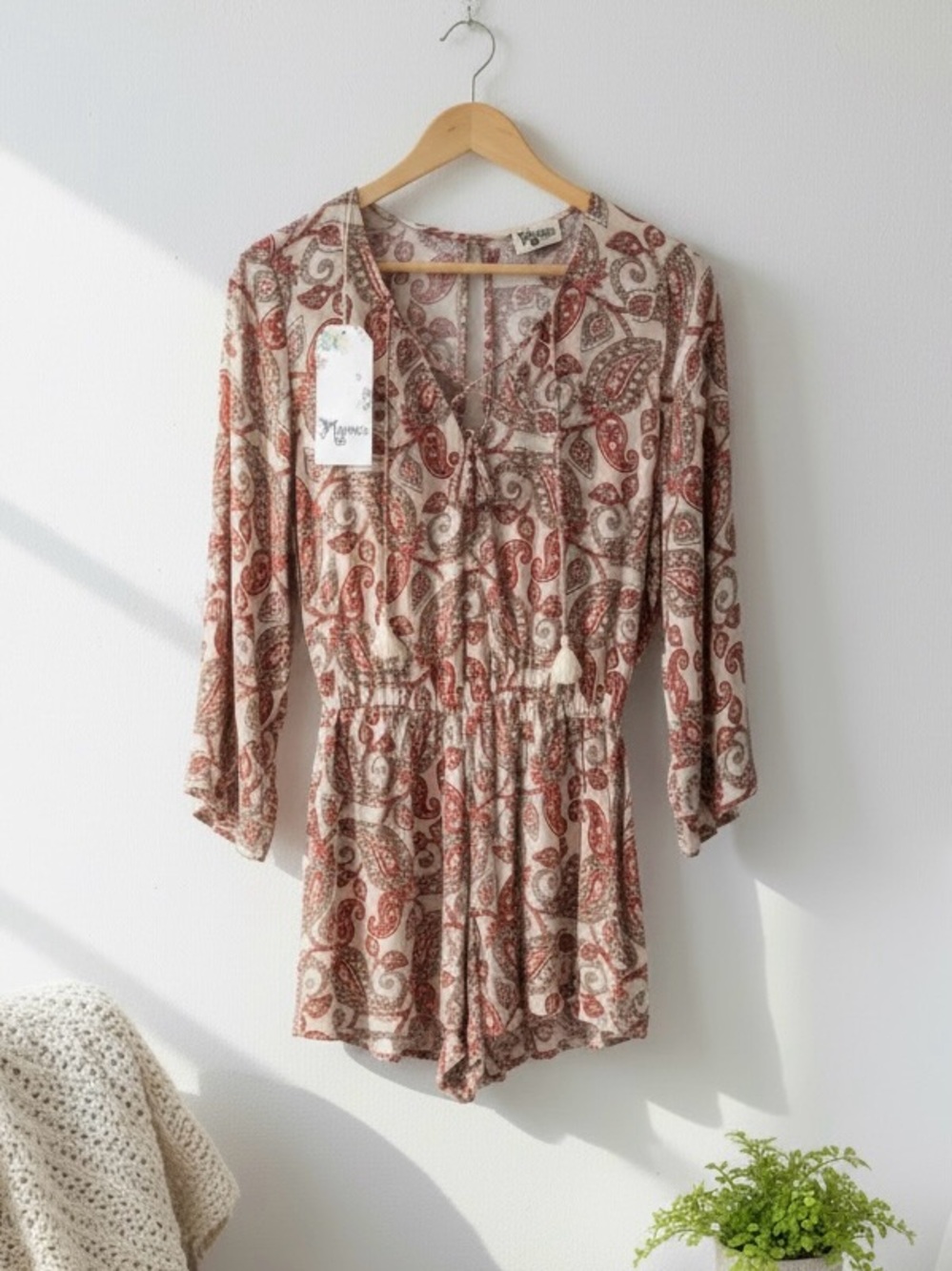 Show Me Your MuMu Paisley Craze Tie Romper